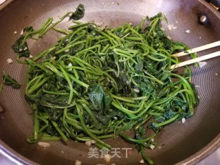 蚝油薯叶的做法步骤：6