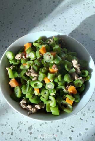 肉末花芸豆丁的做法步骤：13