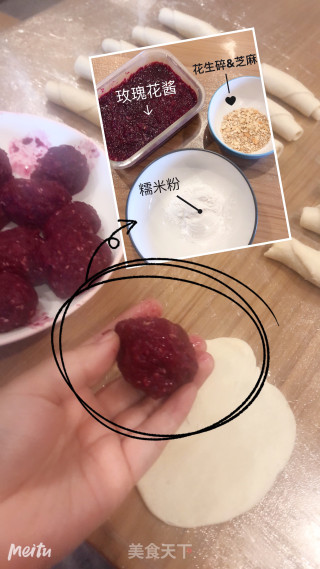 玫瑰花饼的做法步骤：3