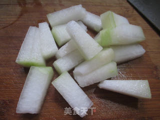 香肠蒸冬瓜的做法步骤：3