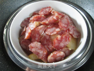 香肠蒸冬瓜的做法步骤：8