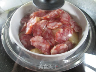 香肠蒸冬瓜的做法步骤：9