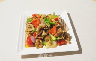 荤菜—洋葱黄瓜炒肉片的做法步骤：14