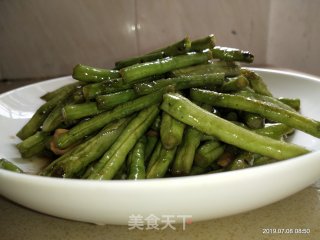 炒豆角的做法步骤：7