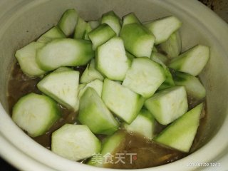 鸭肉丝瓜煲的做法步骤：9
