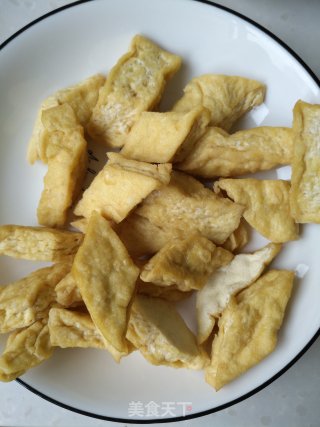 蚝油香菇烧豆腐的做法步骤：1