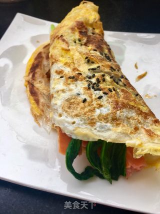 藤椒酱蒜蓉肠手抓饼的做法步骤：17