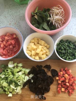 烩麻食的做法步骤：2