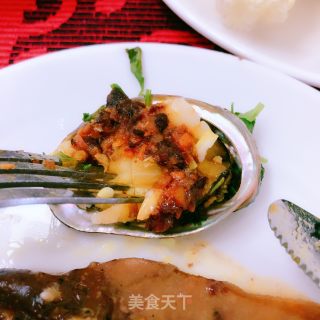 咖喱蒜香鲍鱼蒸薯粉的做法步骤：9