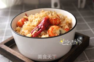 小龙虾蒸饭的做法步骤：11