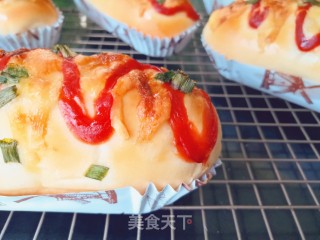 芝士肠仔包的做法步骤：16