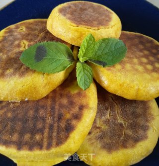 香甜南瓜豆沙饼的做法步骤：7