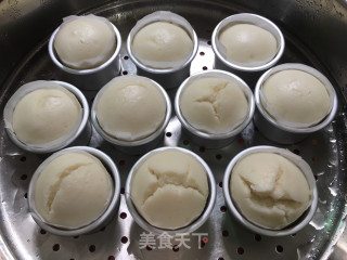 低糖无油米发糕（无泡打粉配方~）的做法步骤：7