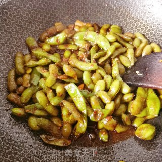辣炒毛豆的做法步骤：7