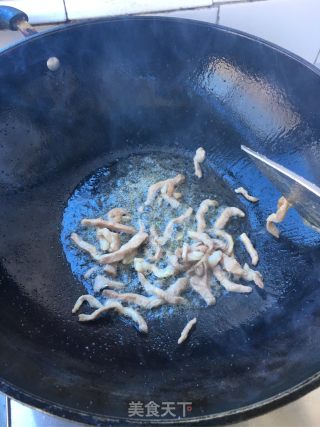 韭苔肉丝炒豆干的做法步骤：6