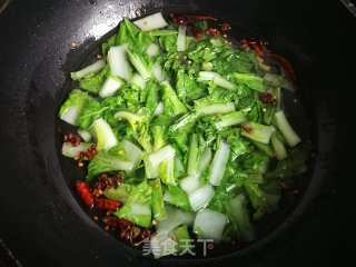 虫草花小白菜炖粉条的做法步骤：6