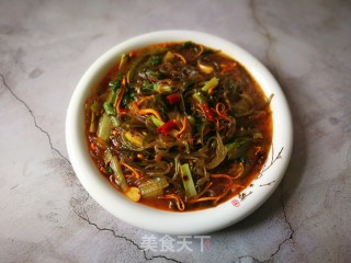 虫草花小白菜炖粉条的做法步骤：13