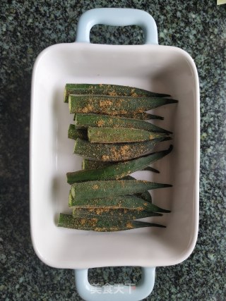 烤秋葵的做法步骤：6