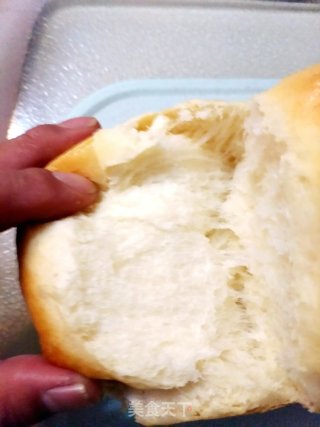 大爆头奶香炼乳吐司的做法步骤：15