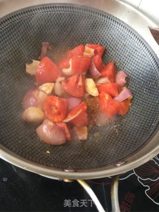 “肉食、荤菜”洋葱番茄炒牛肉的做法步骤：7