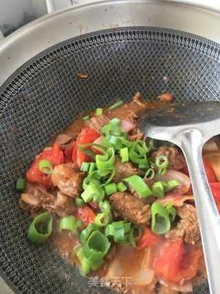“肉食、荤菜”洋葱番茄炒牛肉的做法步骤：12