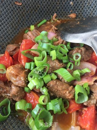 “肉食、荤菜”洋葱番茄炒牛肉的做法步骤：13