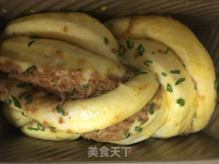 冷藏中种肉松香葱吐司的做法步骤：9