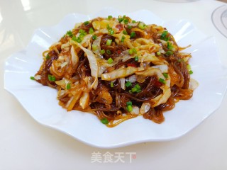 包菜炒粉丝的做法步骤：8