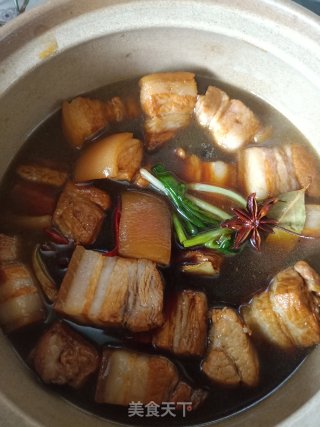 冬笋焖肉的做法步骤：7