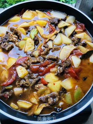 番茄萝卜炖牛腩的做法步骤：8