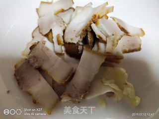 五花肉炒芸豆的做法步骤：2