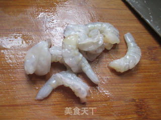 虾球樱玉豆腐的做法步骤：2