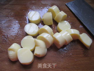 虾球樱玉豆腐的做法步骤：7