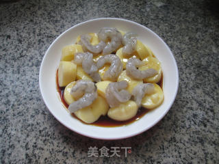 虾球樱玉豆腐的做法步骤：10