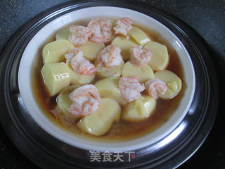 虾球樱玉豆腐的做法步骤：13