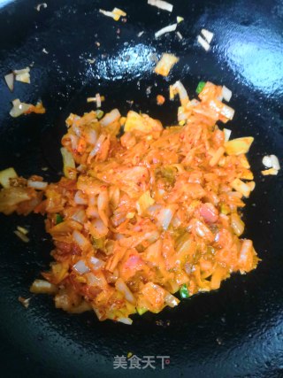 泡菜炒饭的做法步骤：5