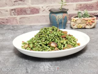 肉丁炒豆角丁的做法步骤：6