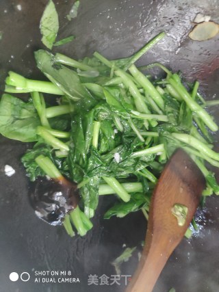 清炒菜心的做法步骤：6