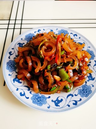 小炒肉皮的做法步骤：10