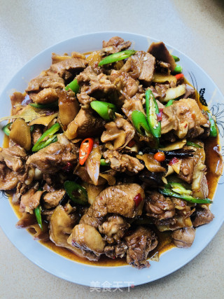 子姜焖鸭肉的做法步骤：10