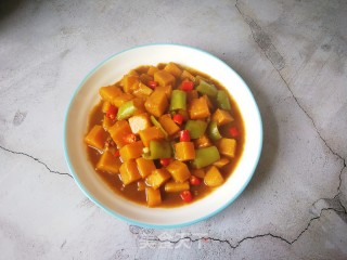 咖喱南瓜丁的做法步骤：12