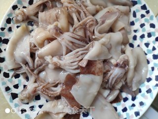 肉菜 荤菜  爆炒小鱿鱼的做法步骤：2