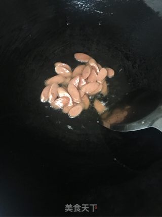鸡蛋火腿炒青瓜的做法步骤：3