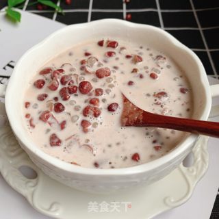 红豆椰奶西米露的做法步骤：10