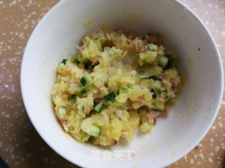 黄瓜培根土豆泥的做法步骤：6