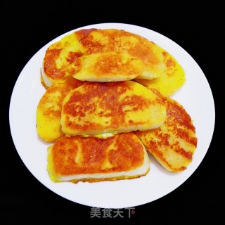 煎馒头片的做法步骤：6