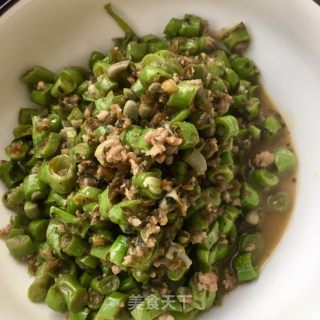 芽菜肉末炒菜豆的做法步骤：11