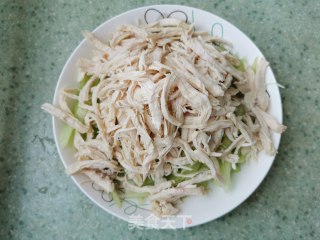 凉拌鸡丝黄瓜的做法步骤：6