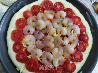 虾仁披萨的做法步骤：8
