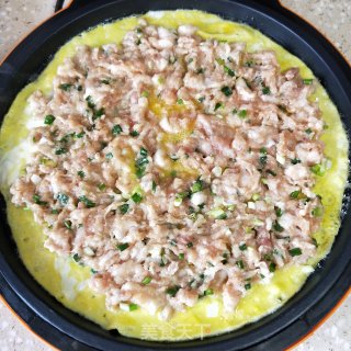 鸡蛋肉饼的做法步骤：4